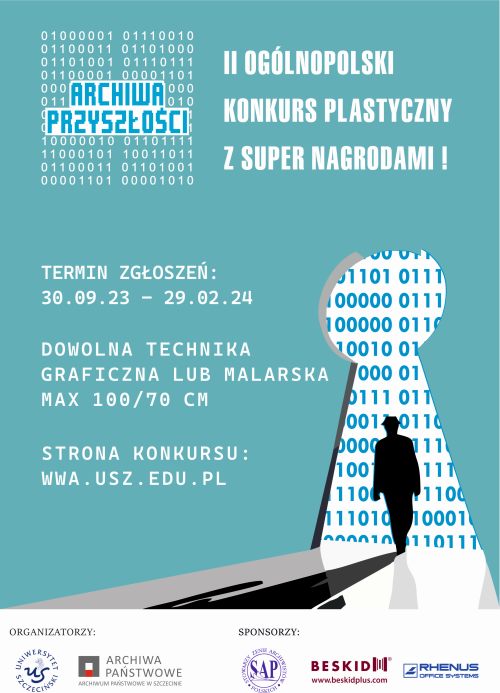 plakat drugiego ogólnopolskiego konkursu "archiwa przyszłości"