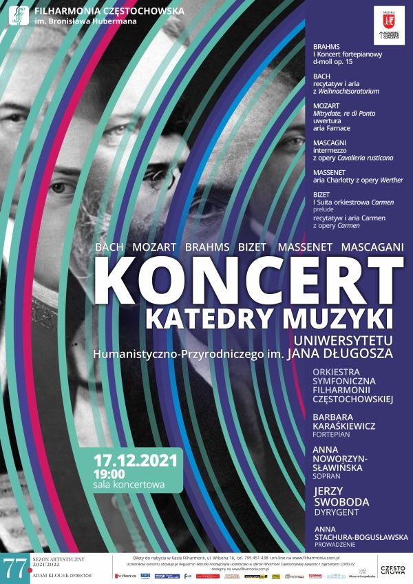 plakat koncertu katedry muzyki