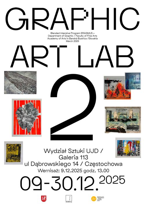 zaproszenie na wystawę "Graphic ART Lab 2"